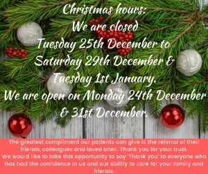 Copy of Christmas hours_We are closedMonday 25th DecemberTuesday 26th DecemberMonday 1st January